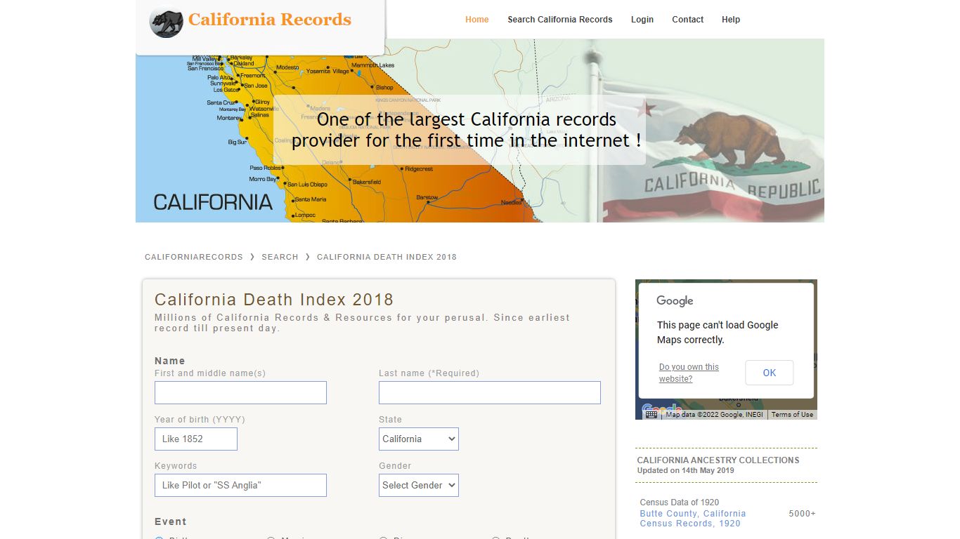 California Death Index 2018 | California Records